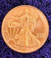 1 oz .999 Fine Copper Walking Liberty Rounds, Set of Four, Private Mint, Bright Uncirculated - 2