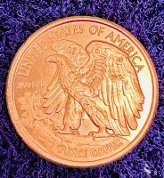 1 oz .999 Fine Copper Walking Liberty Rounds, Set of Four, Private Mint, Bright Uncirculated - 3