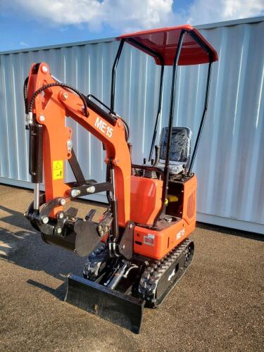 ME15 Mini Excavator, 2026, 800 kg Operating Weight, 7.6 kW Gasoline Engine