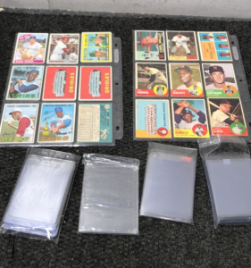 (36) Vintage Baseball Cards 1960-67 And Card Storage Supplies