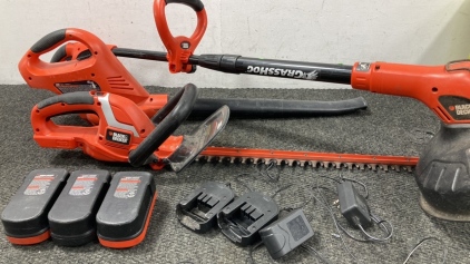 Black & Decker Hedger, Weed Eater and Blower