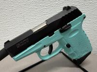 SCCY CPX-2 9mm Semi-Automatic Pistol, Turquoise Frame, 3.1" Barrel, 10+1 Capacity, SN 883705 - 4