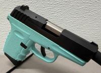 SCCY CPX-2 9mm Semi-Automatic Pistol, Turquoise Frame, 3.1" Barrel, 10+1 Capacity, SN 883705 - 5