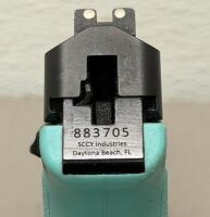 SCCY CPX-2 9mm Semi-Automatic Pistol, Turquoise Frame, 3.1" Barrel, 10+1 Capacity, SN 883705 - 9