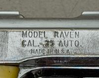 Phoenix Arms Raven .25 ACP Semi-Auto Pistol Chrome, 2.5" Barrel, Serial #3130787, Ontario CA - 7