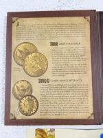 American Mint Historical Gold Eagle Replicas Vol. II, 24K Gold Layered, 4-Coin Set w/COA - 3