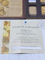 American Mint Historical Gold Eagle Replicas Vol. II, 24K Gold Layered, 4-Coin Set w/COA - 7
