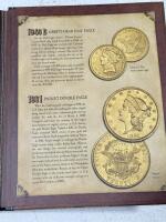 American Mint Historical Gold Eagle Replicas Vol. II, 24K Gold Layered, 4-Coin Set w/COA - 9