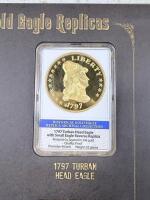American Mint Historical Gold Eagle Replicas Archival Collection Volume 1 &ndash; 24k Gold Layered Proof Set - 6