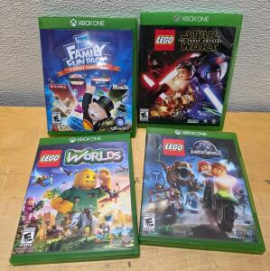 LEGO Worlds, LEGO Jurassic World, Hasbro Family Fun Pack, LEGO Star Wars Xbox One Game Lot
