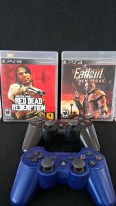PS3 Game Bundle: Red Dead Redemption & Fallout New Vegas + 2 Sony DualShock 3 Controllers