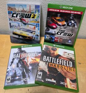 Xbox One Game Bundle: Battlefield 4, Battlefield Hardline, The Crew (Limited Edition), The Crew 2 (Steelbook)