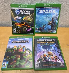 Xbox One Game Lot: Minecraft, Story Mode, Project Spark, Rocket League Collector&rsquo;s Edition