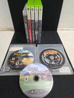 PS3 Game Lot: Minecraft, MotorStorm Pacific Rift, Farming Simulator, ModNation Racers, Case Included