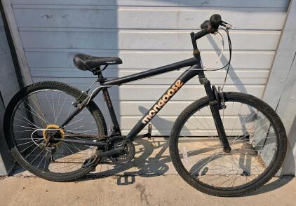 Mongoose Excursion Mountain Bike, 21-Speed, 26" Wheels, Front Suspension, Black/Orange