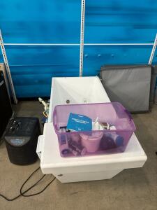 Plunge Standard Cold Plunge Tub with 1/4 HP Chiller, Cover, Filtration, and Accessories