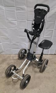 (1) Bag Boy Quad Wheel Golf Push Cart W/ Seat