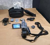 (1) JVC GR-D90U Digital Video Camera W/ AC Adapter, (2) Batteries, Remote, Bag & Accessories & (2) Camera Cable Shutter Triggers - 2