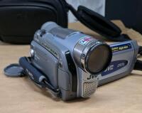 (1) JVC GR-D90U Digital Video Camera W/ AC Adapter, (2) Batteries, Remote, Bag & Accessories & (2) Camera Cable Shutter Triggers - 4