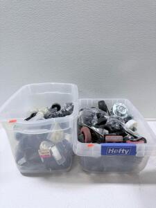 Bulk Lot of 50 Mixed Caster Wheels, 1.5&ndash;3" Swivel & Rigid Plate/Stem Mount, Rubber & Polyurethane And More