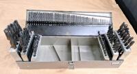 (1) Trademaster 112-Piece Drill Bit Set In Metal Storage / Organizer Box