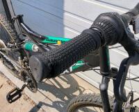 NEXT Gauntlet 24 Full Suspension Mountain Bike, 18-Speed, 24" Wheels, Black/Green - 4