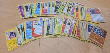 Pok&eacute;mon Card Lot &ndash; 100+ Assorted Modern Cards, Lucario Rare, Trainer & Energy Mix, English TCG