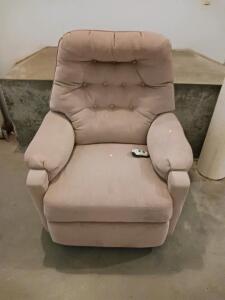 Power Lift Recliner Chair With Wired Remote, Beige Fabric, 35x37x42In, 300 lb Capacity