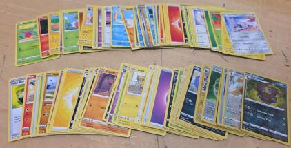 Pok&eacute;mon Card Lot (100+) - Sword & Shield Era, Holo Swanna SWSH232, Mixed Trainers & Energies