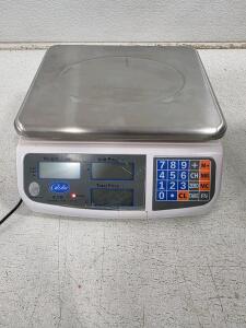 Like New Working Globe GLS30 Digital Price Computing Scale, 30 lb Capacity, NTEP Certified, Dual LCD, S/N 10601201