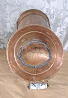 (1) Ceramic Handled Copper Coal Bucket & (1) Ceramic Handled Copper Teapot - 4