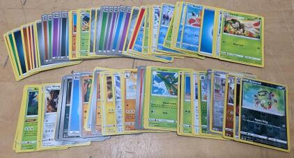 Pok&eacute;mon Card Lot - 100+ Assorted English Cards, Sword & Shield/Sun & Moon, Commons, Reverse Holos