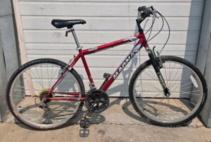 Magna Cascade Mountain Bike, 18-Speed, 26" Wheels, Front Suspension, Red