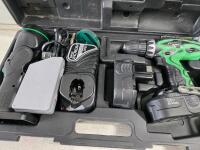 Working Hitachi DS18DVF3 18V Cordless Drill Driver Kit, Soft Close Cabinet fixtures, and floating shelves items - 7