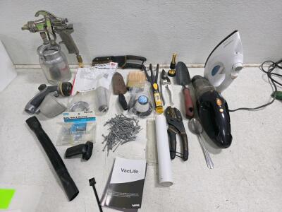 Razor Scooter, Working Black+Decker Iron, Working VacLife Vacuum, Craftsman Tools, Garden & Paint Lot