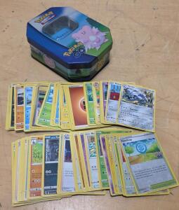 Pok&eacute;mon GO TCG Blissey Tin with ~50+ Assorted Cards, Melmetal, Steelix, Trainer & Energy Cards