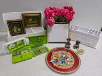 Multi-Function Manual Vegetable Chopper, Entry way Storage, Large desk Organizer and collectibles
