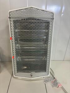 Midea Radiant Electric Space Heater, 3 Heat Settings, 1,500W, Safety Grille, White