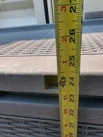 Outdoor Plastic Storage Deck Box, 48" long x 21 1/4" wide x 24 1/2 high", Grey, 100-Gallon Capacity - 5