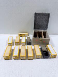 Yankee Universal 30 Slide Trays for 35mm Slides, 9 Trays, Storage Box, 270 Capacity, 1960s USA