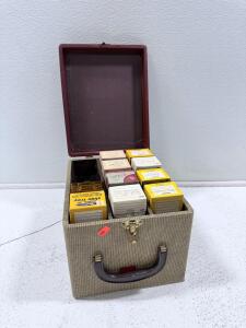Vintage 35mm Slide Collection in Portable Storage Case, 14 Boxes, Hansee Universal 30, 1960s-70s