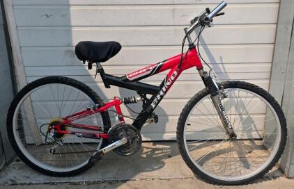 MTN Edge Rhino Full-Suspension Mountain Bike, 26" Wheels, 18-Speed, Red/Black