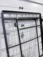 Twin Folding Rollaway Bed Frame, Metal Construction, Wire Mesh Support, Black Finish - 4