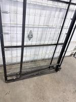 Twin Folding Rollaway Bed Frame, Metal Construction, Wire Mesh Support, Black Finish - 5