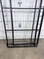 Twin Folding Rollaway Bed Frame, Metal Construction, Wire Mesh Support, Black Finish - 8