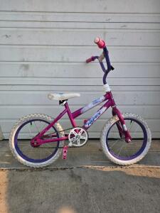Huffy Sea Star 20" Kids' Bike, Single Speed, Coaster Brake, Steel Frame, Pink/Purple
