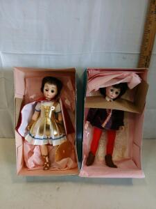Madame Alexander Marc Antony 13J & Romeo 1360 Collectible 8" Dolls in Original Boxes