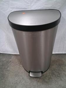 Kohler K-20940-ST 13-Gallon Stainless Steel Step Trash Can with Quiet-Close Lid