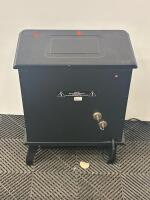 Electric Fireplace Stove Heater, Black, 4,600 BTU, Thermostat, Flame Effect, Manual Controls - 3