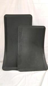 Gorilla Grip & Sky Solutions Anti-Fatigue Mats, 39"x20" & 32"x20", Black, Beveled Edge, Textured